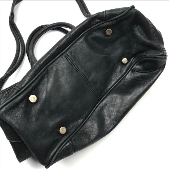 REBECCA MINKOFF Black Leather Tote Shoulder Bag - Picture 3 of 8